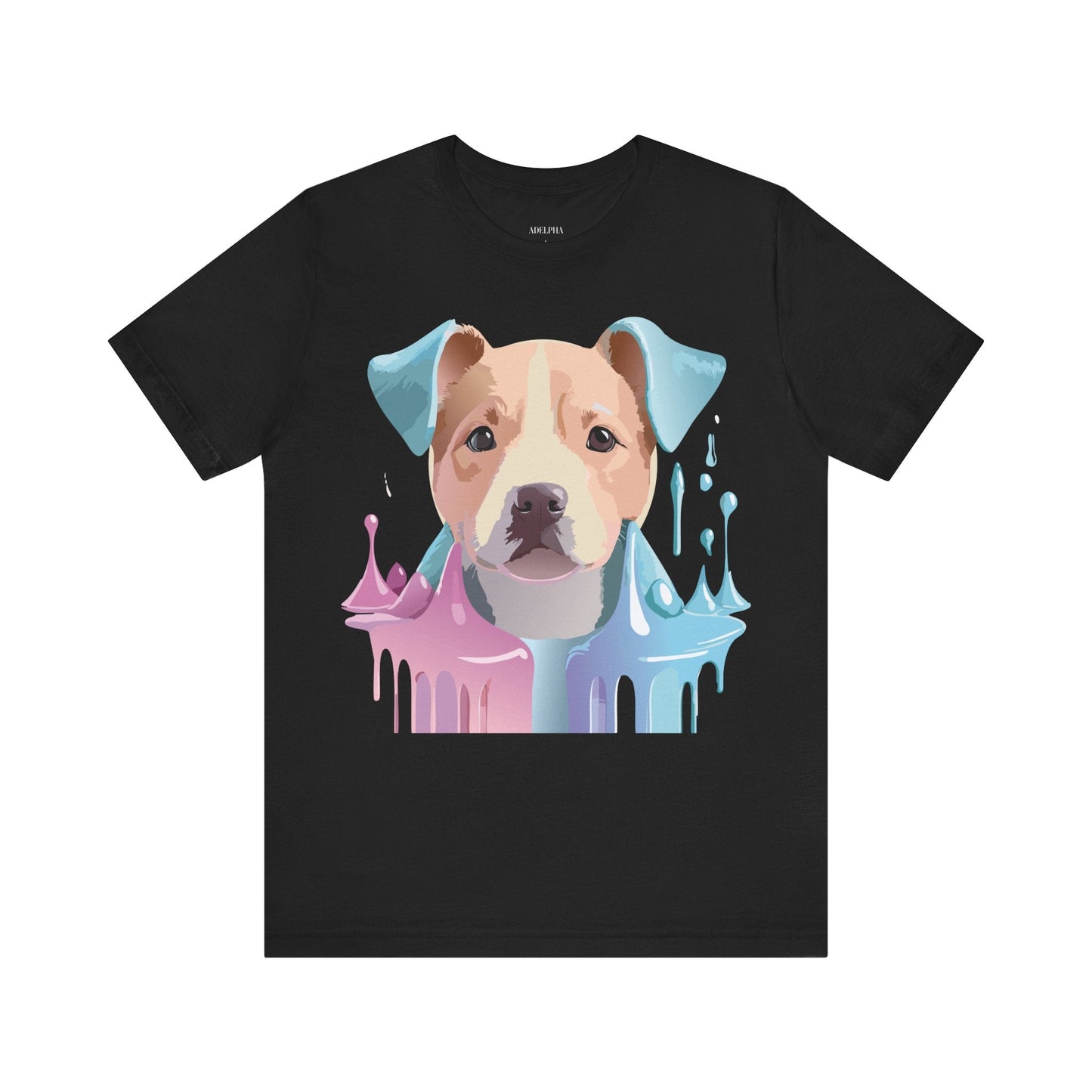 Unisex Dog Graphic Tee With Vintage Inspired Artwork By Adelpha Short Sleeve Shirt
