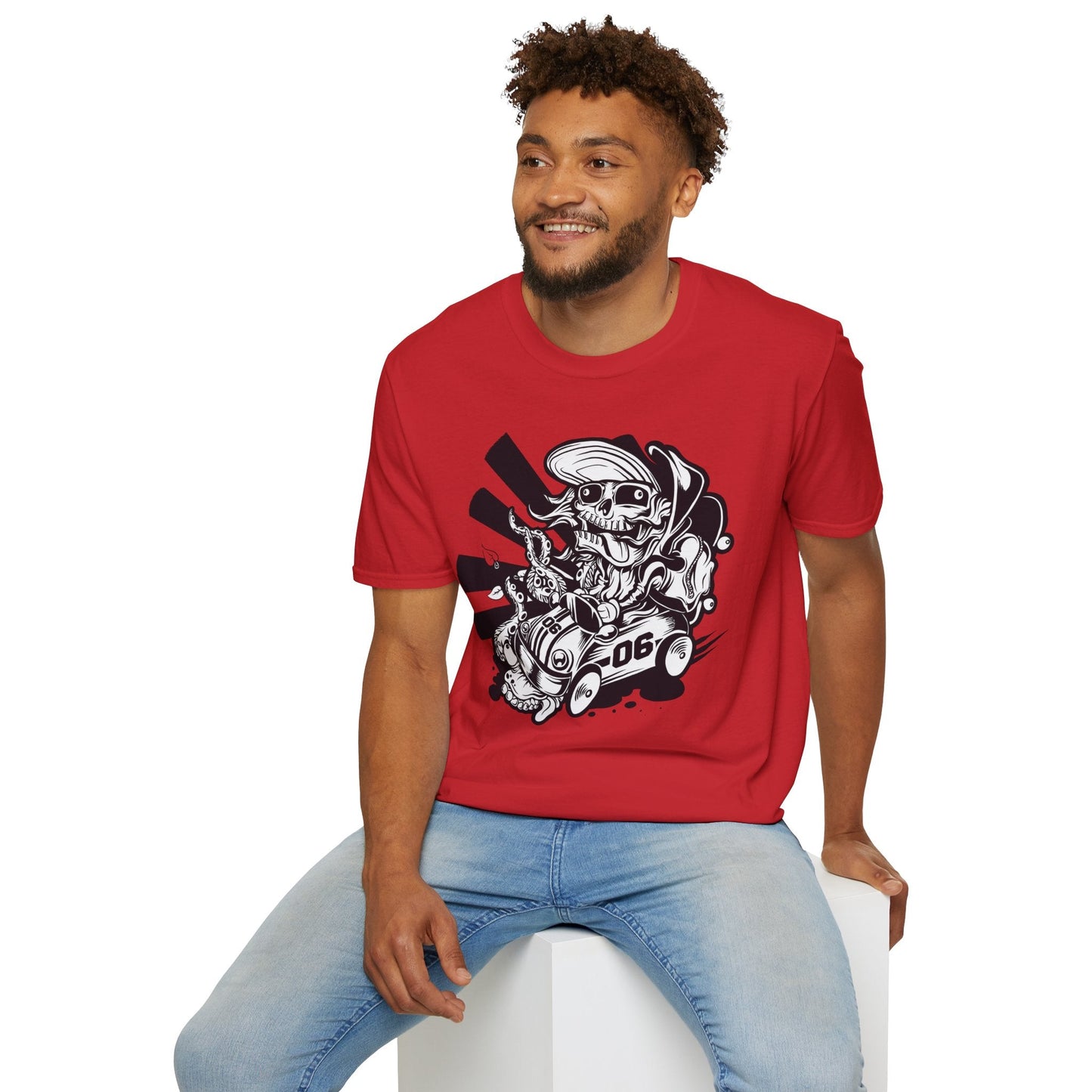 Cartoon Animation T Shirt Unisex Softstyle 64000 Cotton Tee With Fun Art Design Graphics