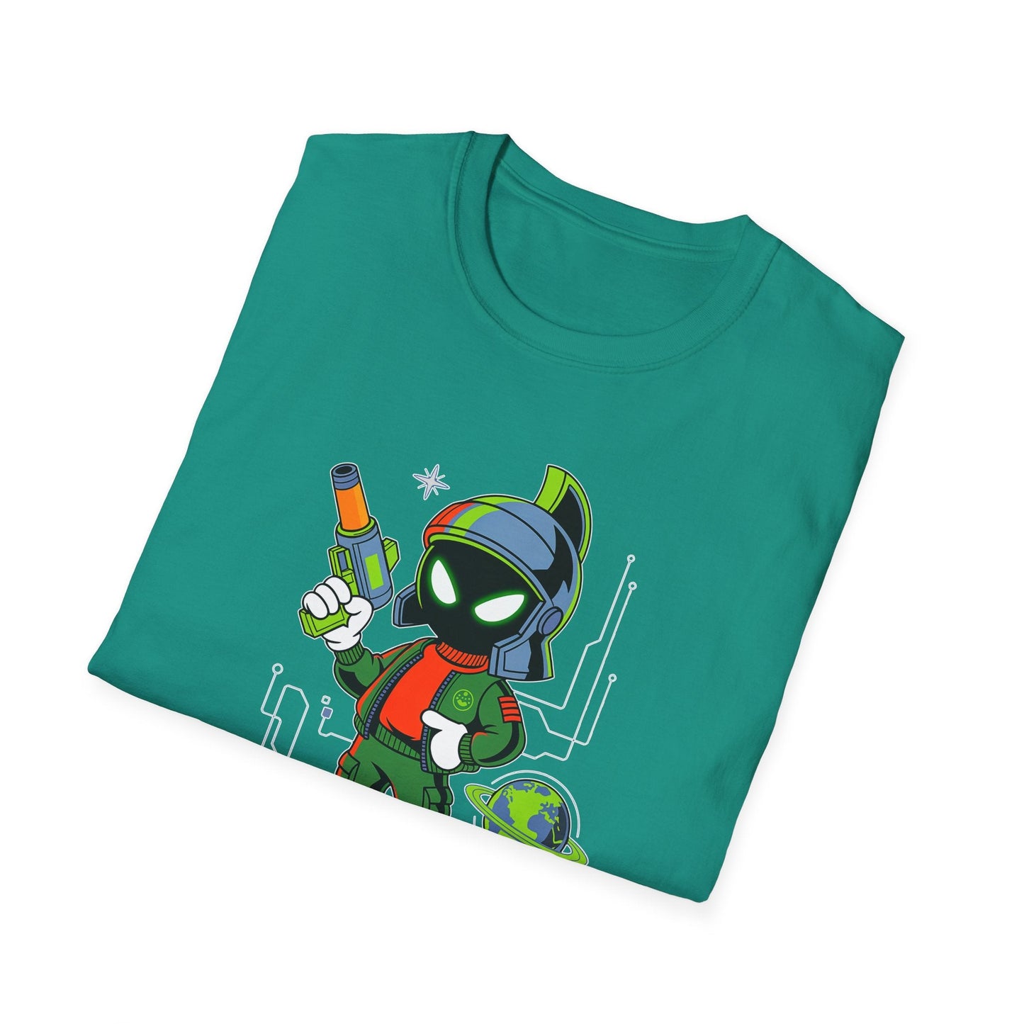 Gildan Softstyle 64000 Unisex Cartoon T Shirt With Animation And Funny Animals Design