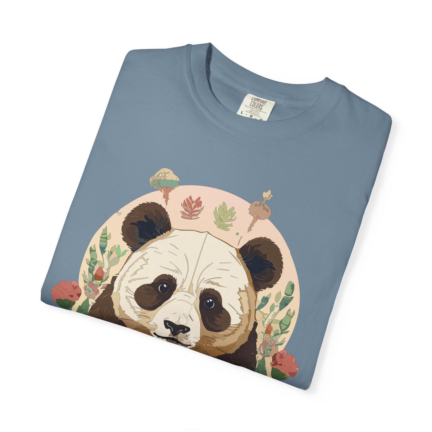 Panda Portrait Graphic T-Shirt Unisex Cotton Floral Animal Art Tee p2