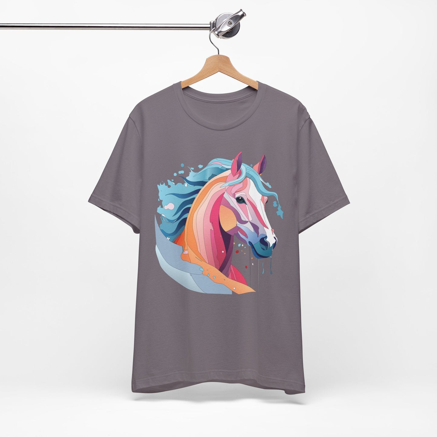Unisex Animal Tee Shirt With Art Design Wild Animals Short Sleeve Premium Comfort Fit