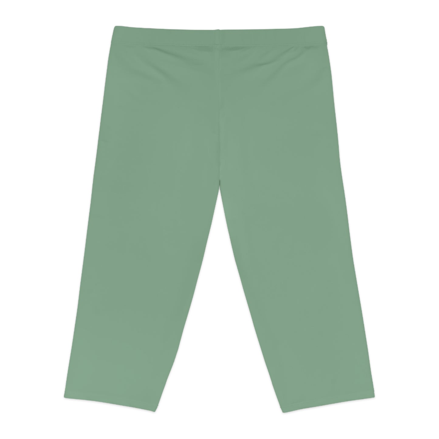 Green Color Capri Leggings, Green Capri Leggings 4