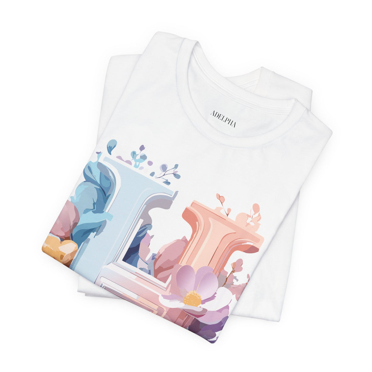 Letter H Graphic Unisex Cotton Bella+Canvas Tee with Art Letter Design