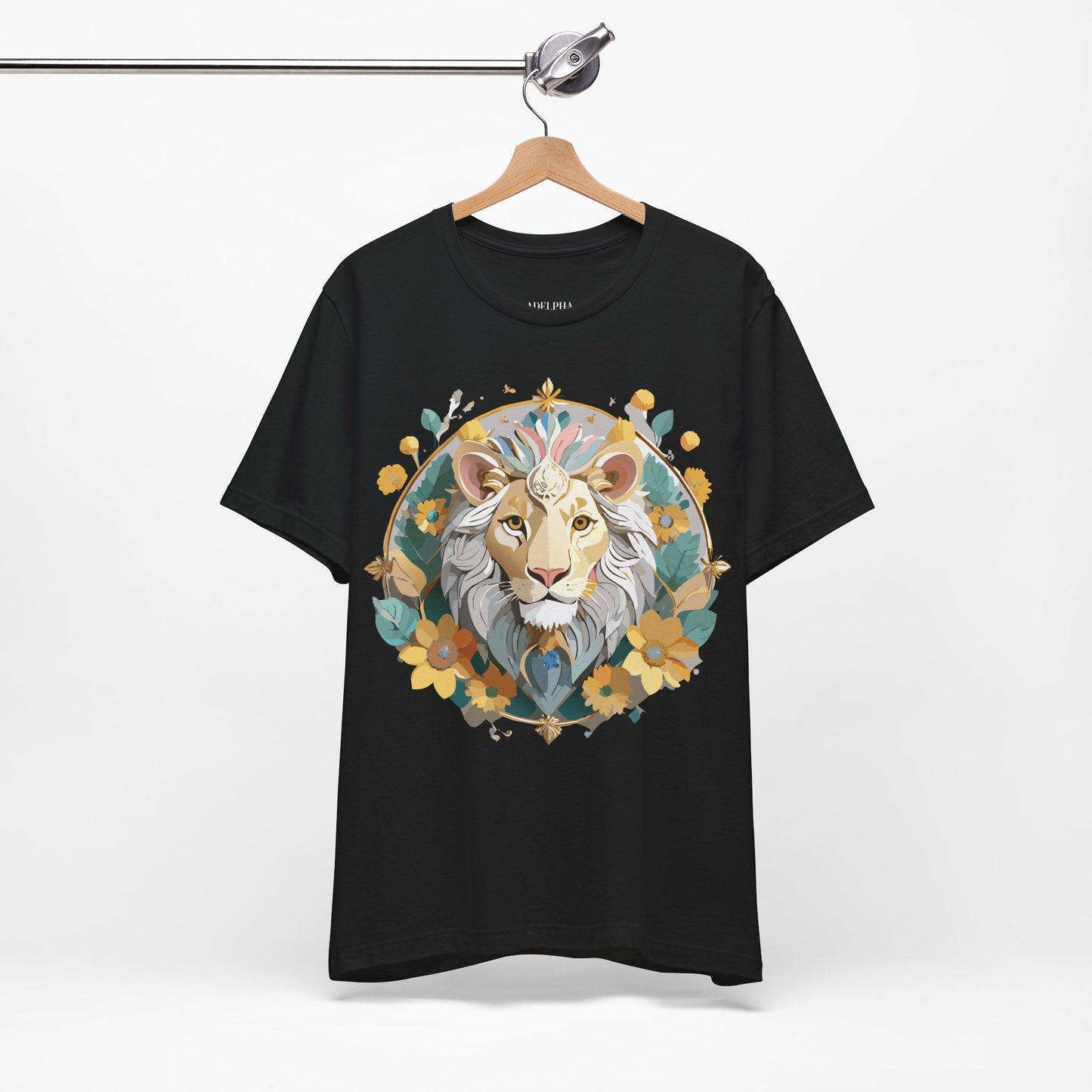 Medallion Graphic Unisex 100 Cotton Vintage Animal Medal Artwork Tee 58