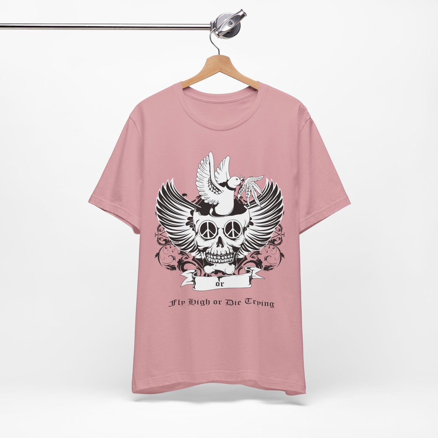 Bird Skull Graphic Design Tee, Skull Shirt, Vintage Tees, Art Design T-Shirt, Vintage Graphic Tee, Art Shirts with Skulls