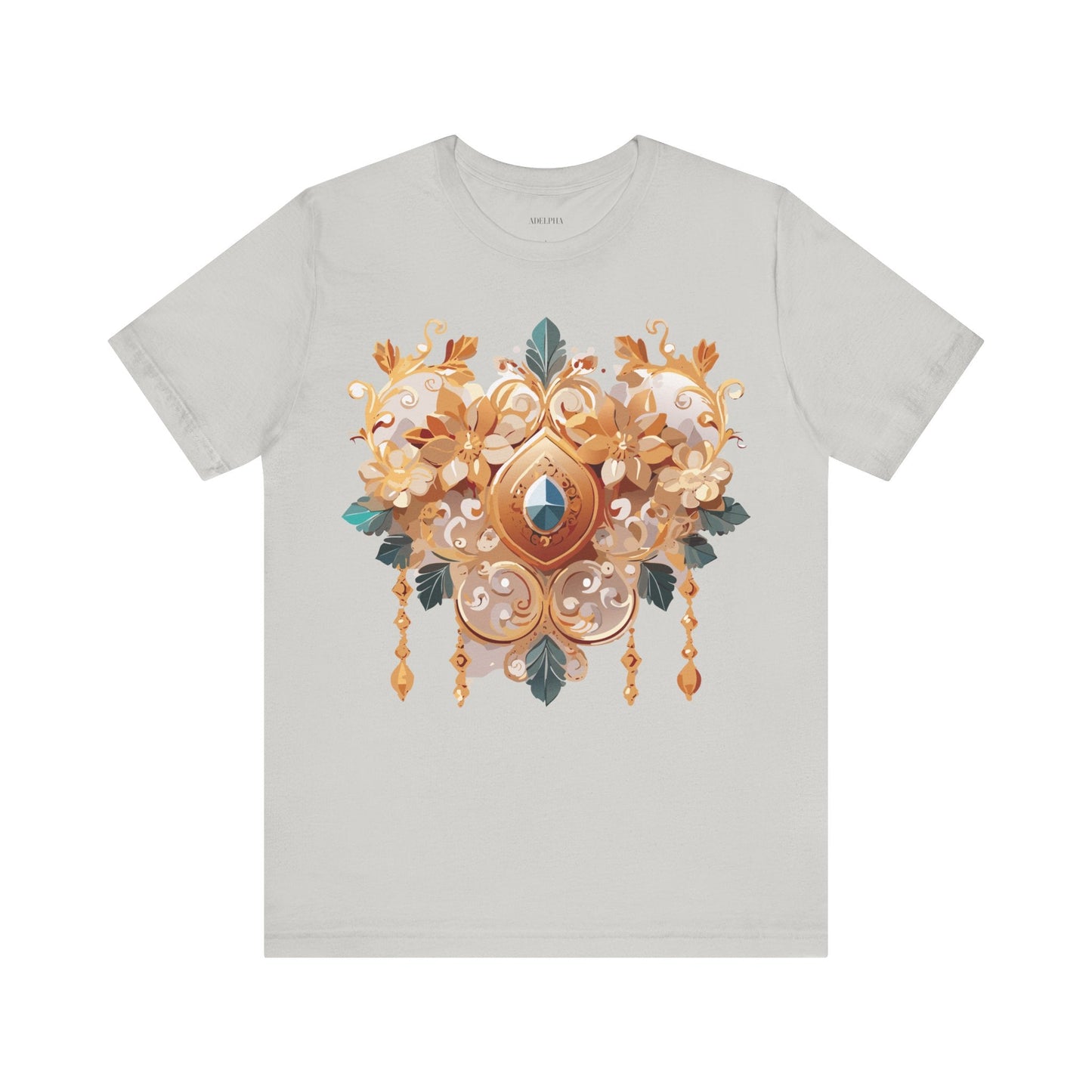 Jewelry Graphic Unisex 100 Cotton Vintage Treasure Art T-Shirt 34