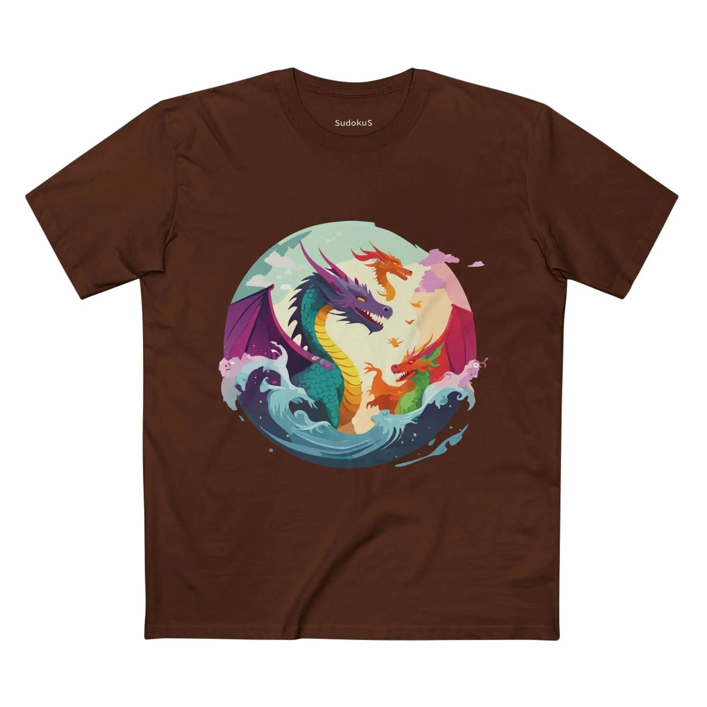 Dragon Graphic Unisex 100 Cotton Staple Tee 14