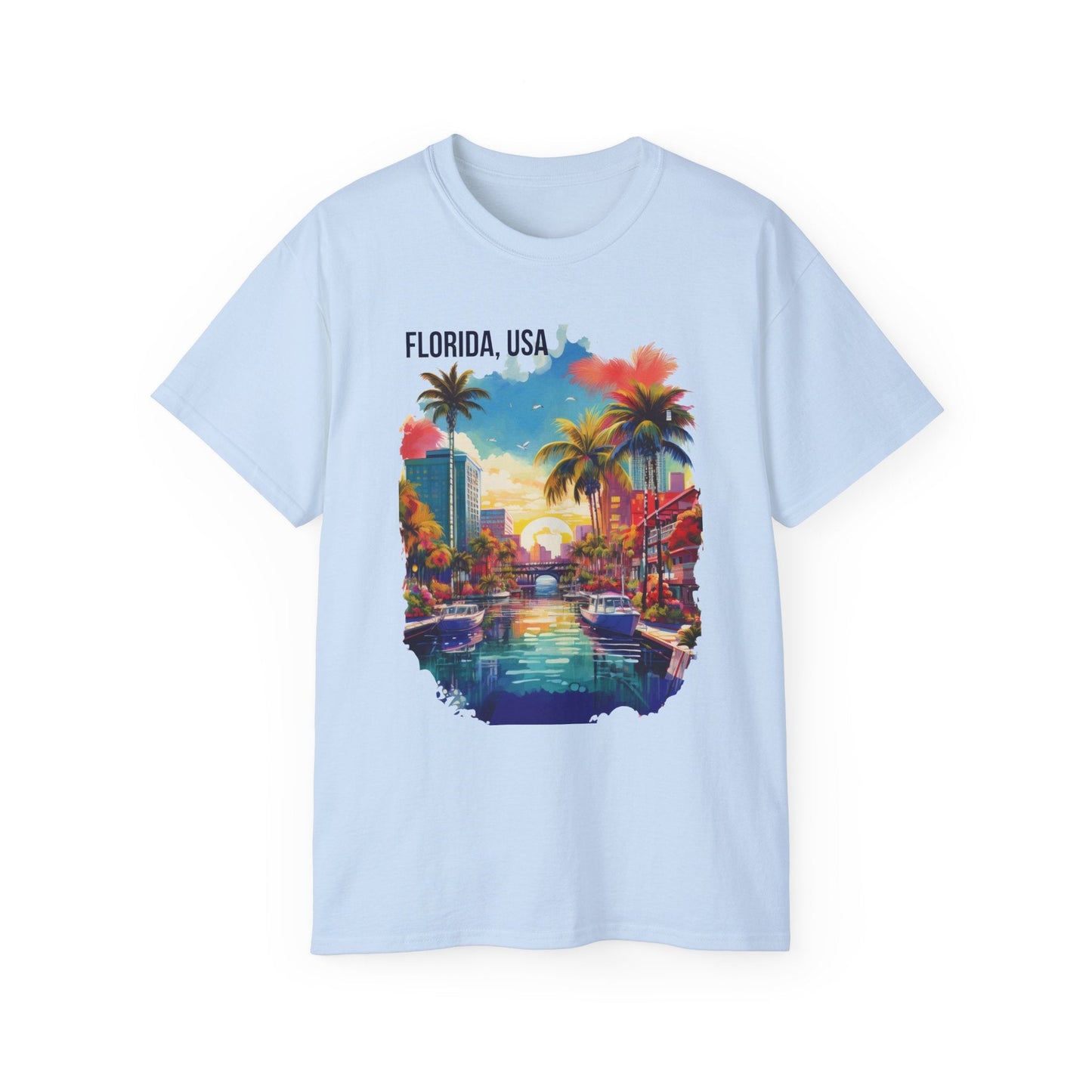 Florida Graphic Unisex Cotton T‑Shirt 1