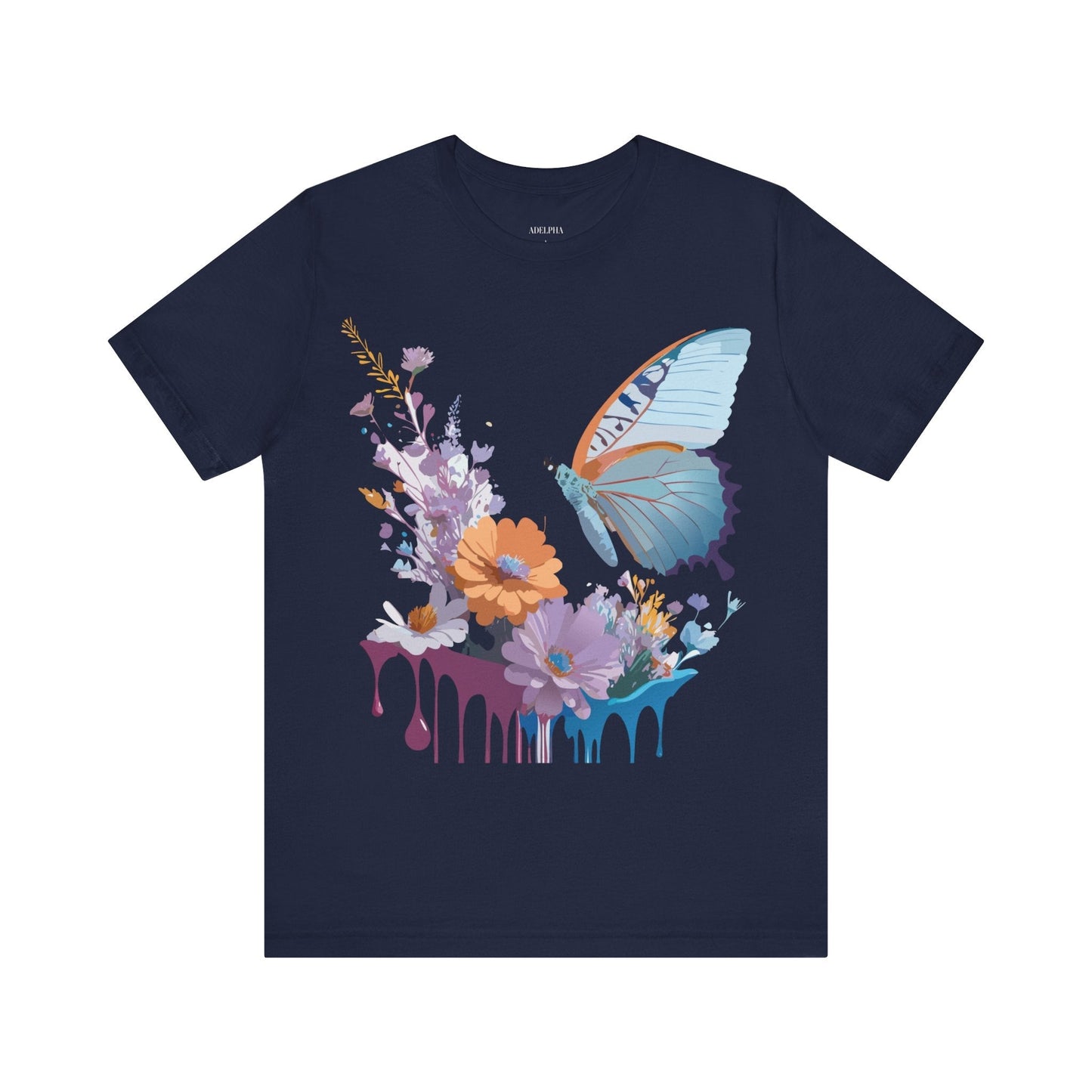 Butterfly Graphic Tee Unisex Jersey Short Sleeve Vintage Inspired Adelpha Art