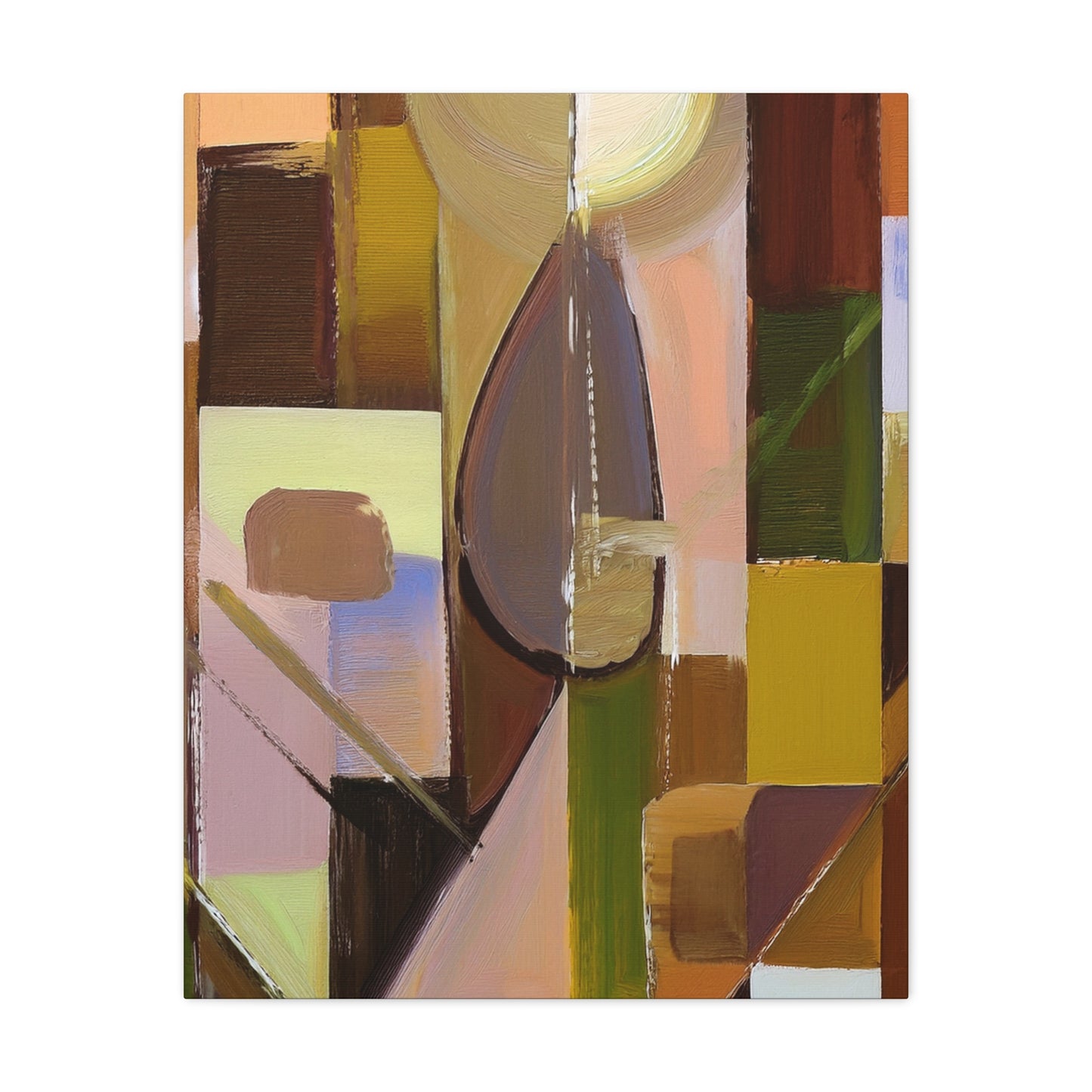 Abstract Geometric Painting Print Canvas 20x24,20x30,24x30 24x32,24x36,30x40 32x48,36x48,40x60 Pine-Wood Inner Frame ABS-55