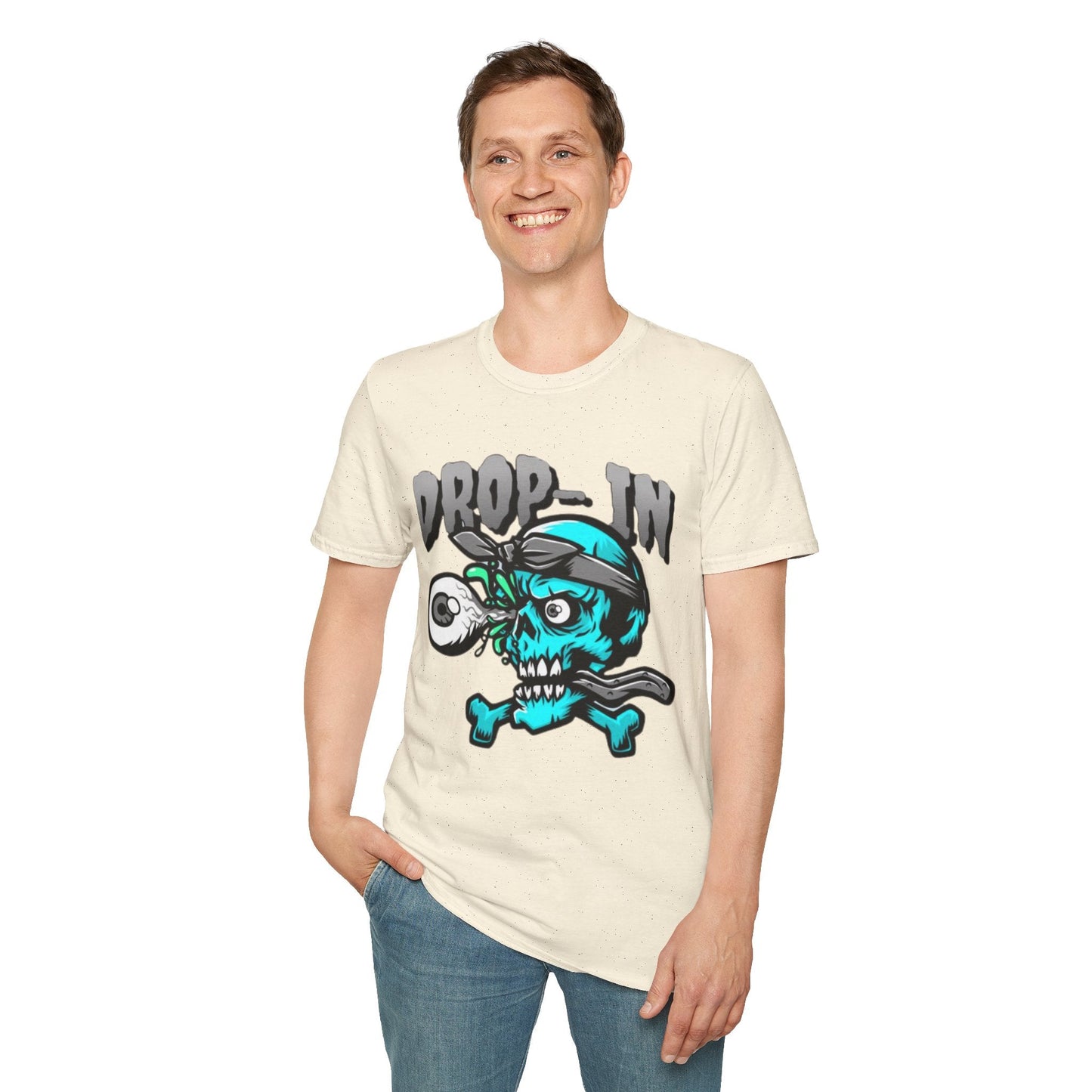 Unisex Skull T Shirt Skeleton Shirt With Skull Artwork Gildan Softstyle 64000 Cotton Tee