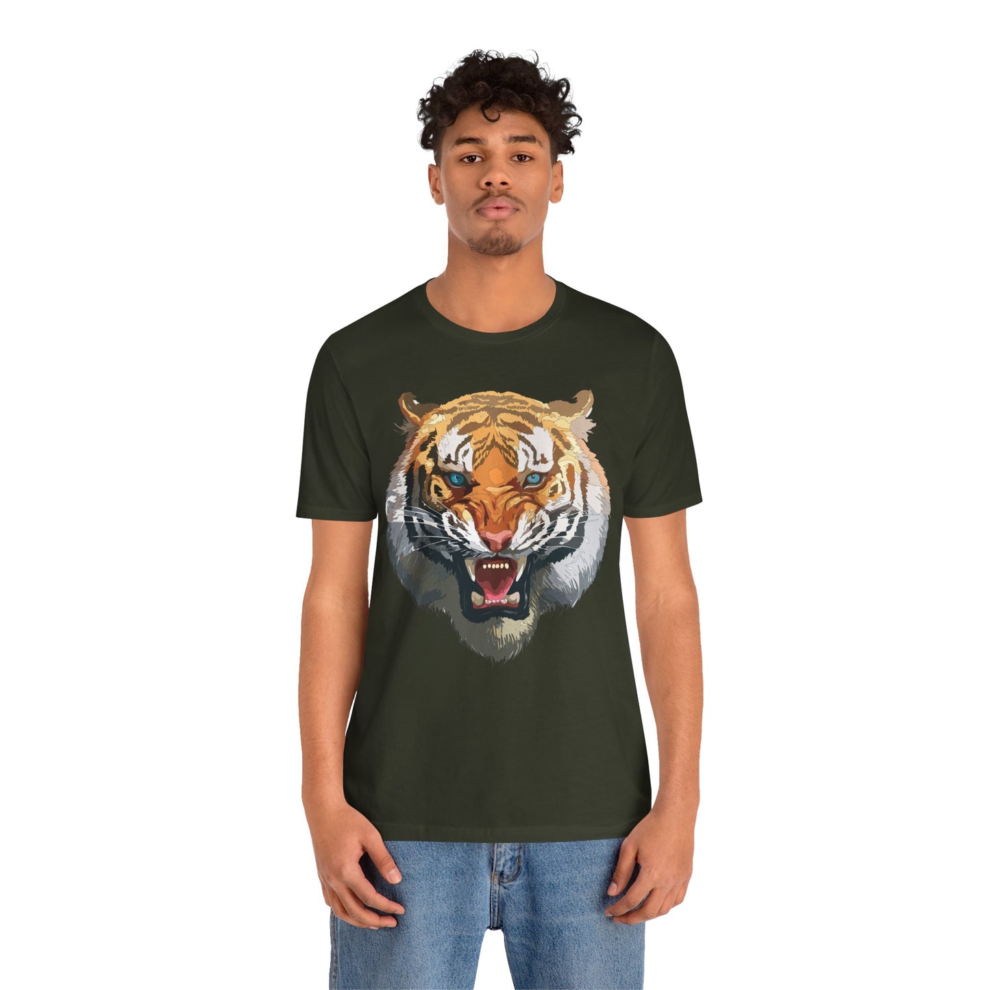 Tiger Shirt, Animal Shirt, T-Shirt with Tiger, Art Design Tee, Wild Animals Tees, Safari T-Shirt, Graphic Design Tee 15