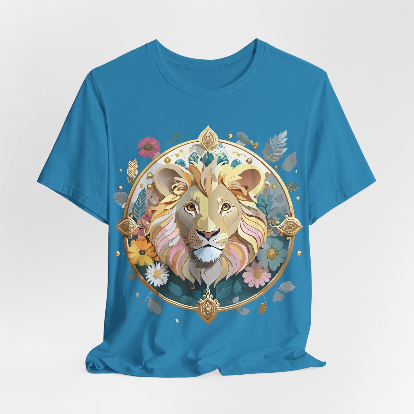 Adelpha Medallion Graphic Tee Unisex Short Sleeve Vintage Inspired Art Design Shirt