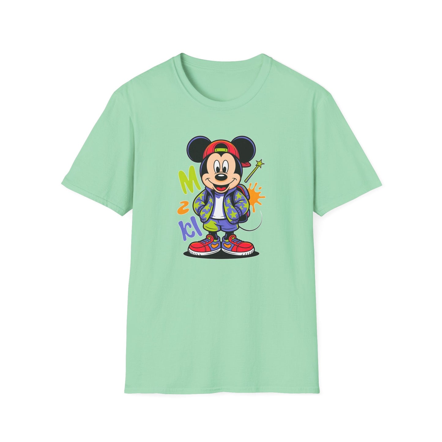 Cartoon T Shirt With Animation Design Unisex Gildan Softstyle 64000 Tee For Funny Animals