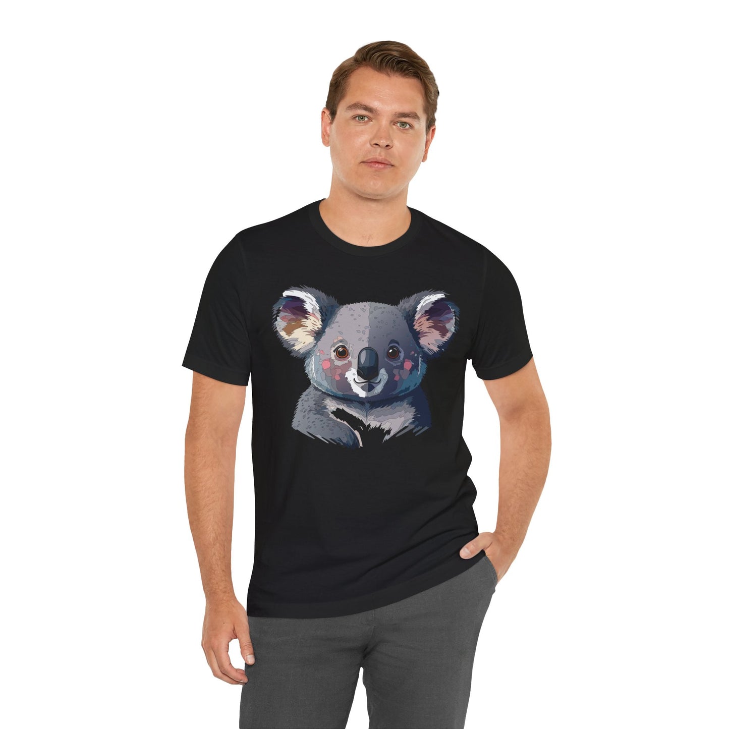Unisex Animal Shirt With Animal Art Design Tee Wild Animals Short Sleeve Jersey Cotton