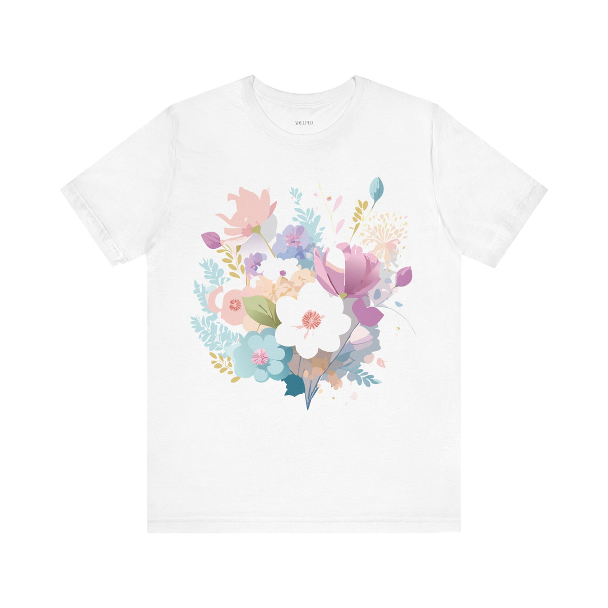 Floral Graphic Tee Shirt - Bella+Canvas Unisex 100 Cotton 42
