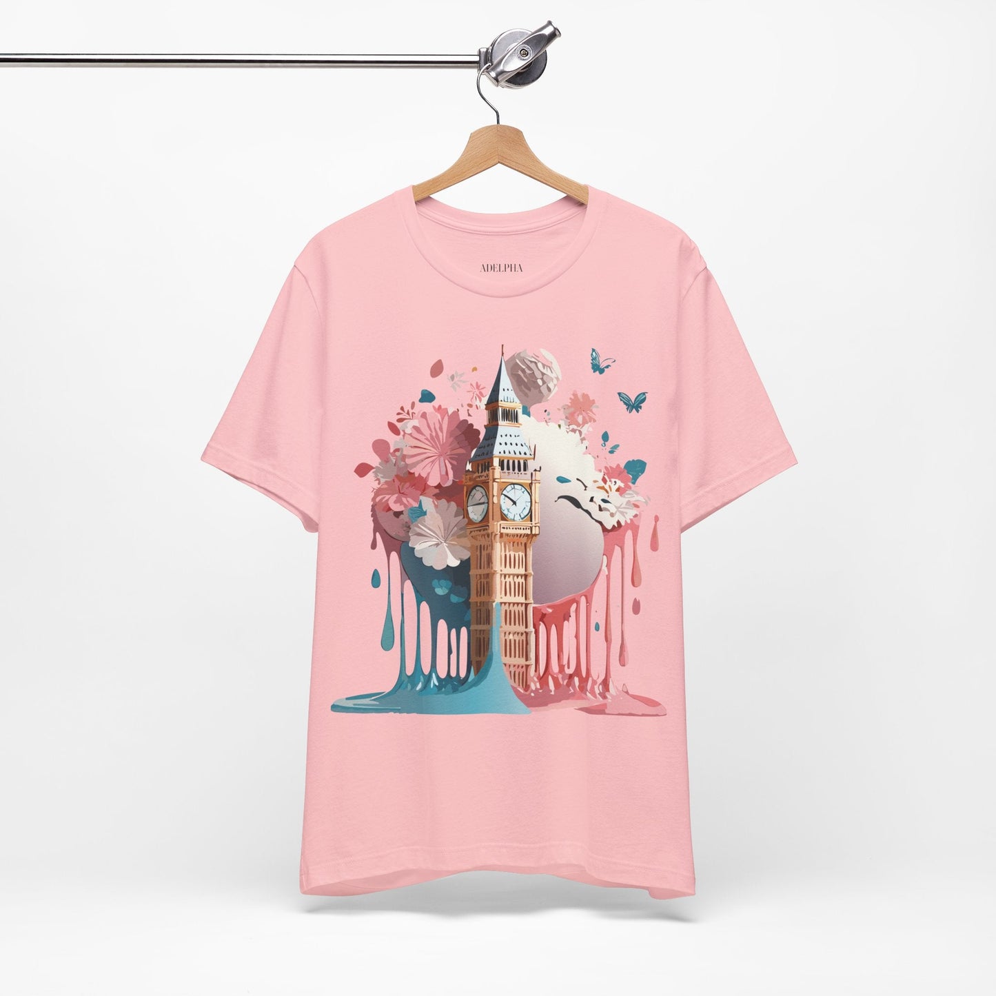London Tourist Shirt Graphic Tee Unisex Vintage Inspired Artwork By Adelpha Original Collection