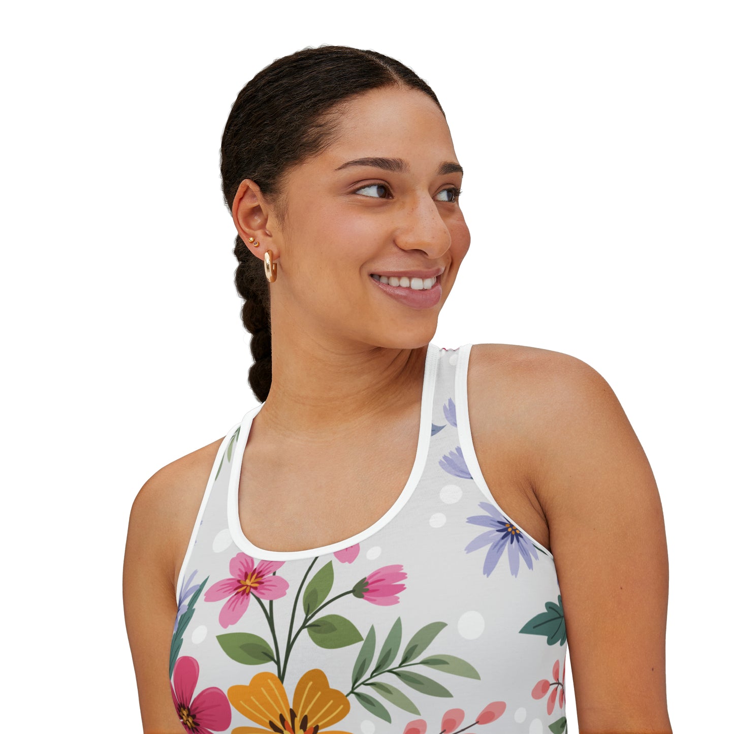 Summer Tank Top with floral prints