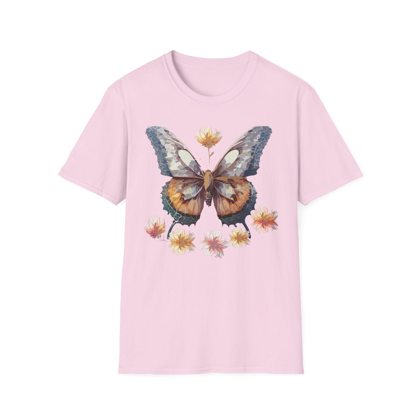 Butterfly Shirt Unisex Monarch Butterfly Tee Gildan Softstyle 64000 Ring Spun Cotton
