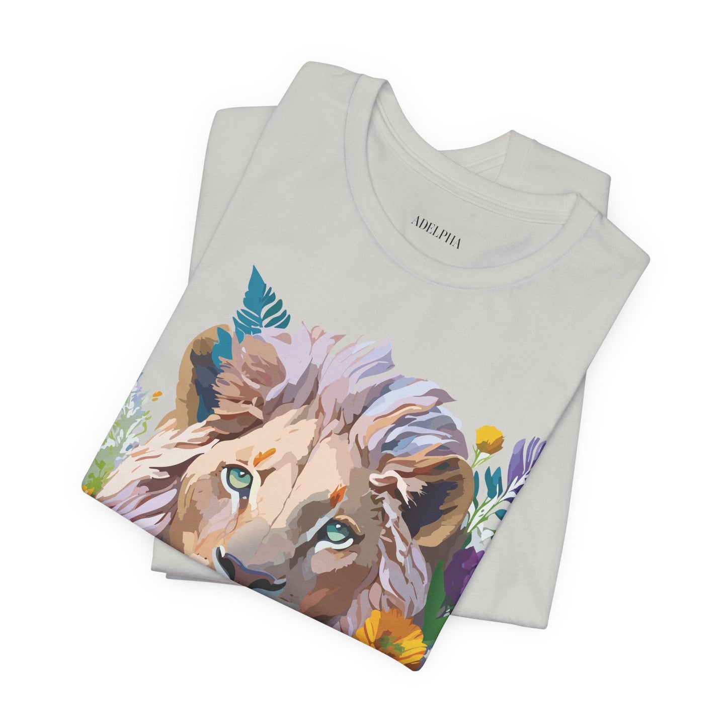 Lion Graphic Unisex 100 Cotton Vintage Animal Artwork Tee 3