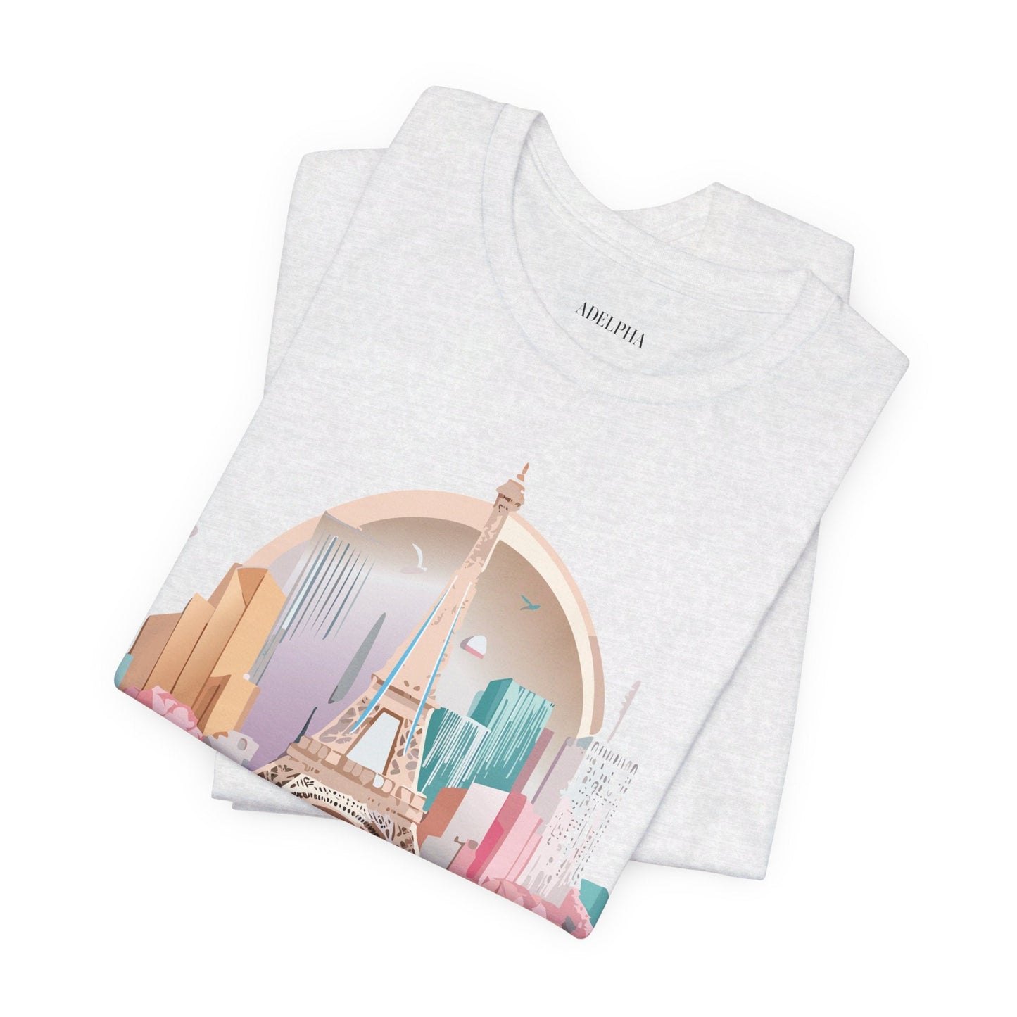 Paris Tourist Shirt Unisex Graphic Tee With Vintage Adelpha Artwork And Travel Style