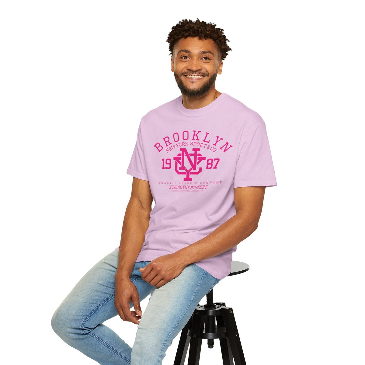 Brooklyn 1987 Athletic Logo Unisex Comfort Colors Garment-Dyed Heavyweight 100 Cotton Art Design T-Shirt w11