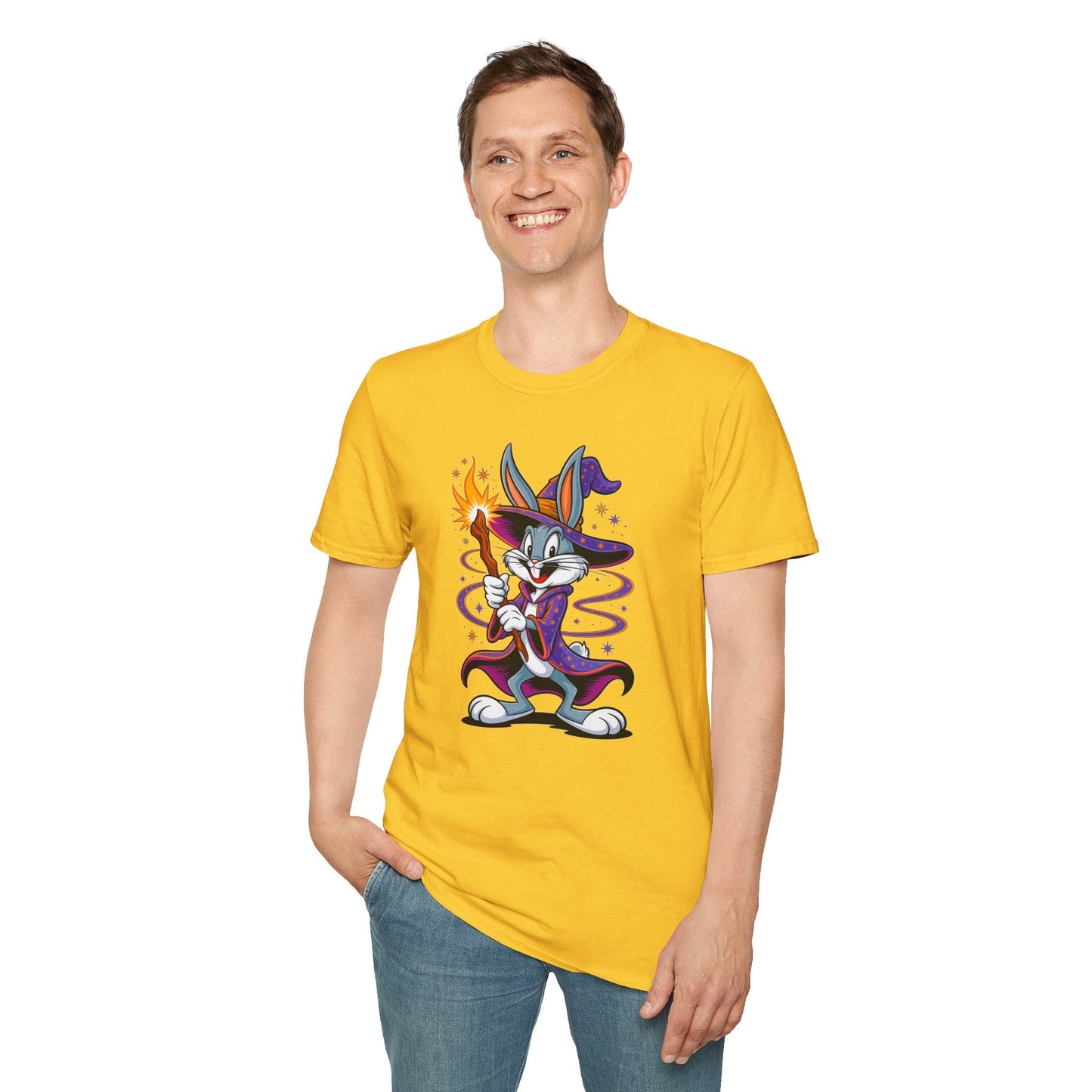 Bugs Bunny T Shirt Unisex Softstyle Gildan 64000 Cartoon Tee With Classic Design Art