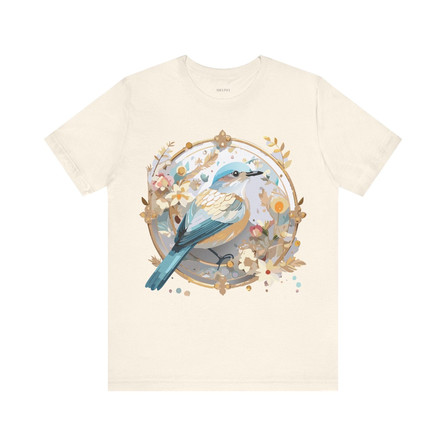 Adelpha Medallion Graphic T Shirt Unisex Short Sleeve Vintage Inspired Art Design