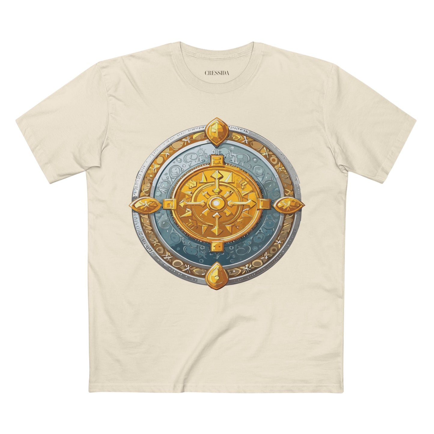Antique Gold Coin Graphic Design T-Shirt Unisex 100 Cotton With Golden Print Artwork Tee 7