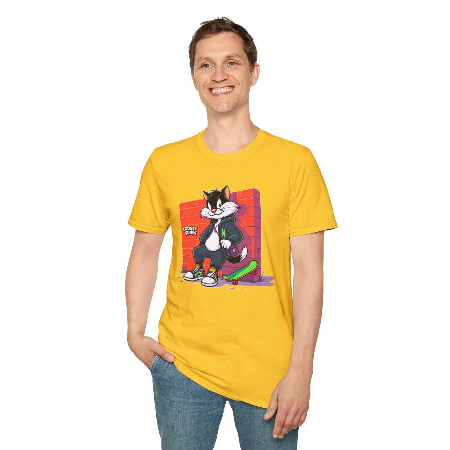 Cartoon T Shirt With Animation Design Unisex Softstyle Graphic Tee Funny Animals