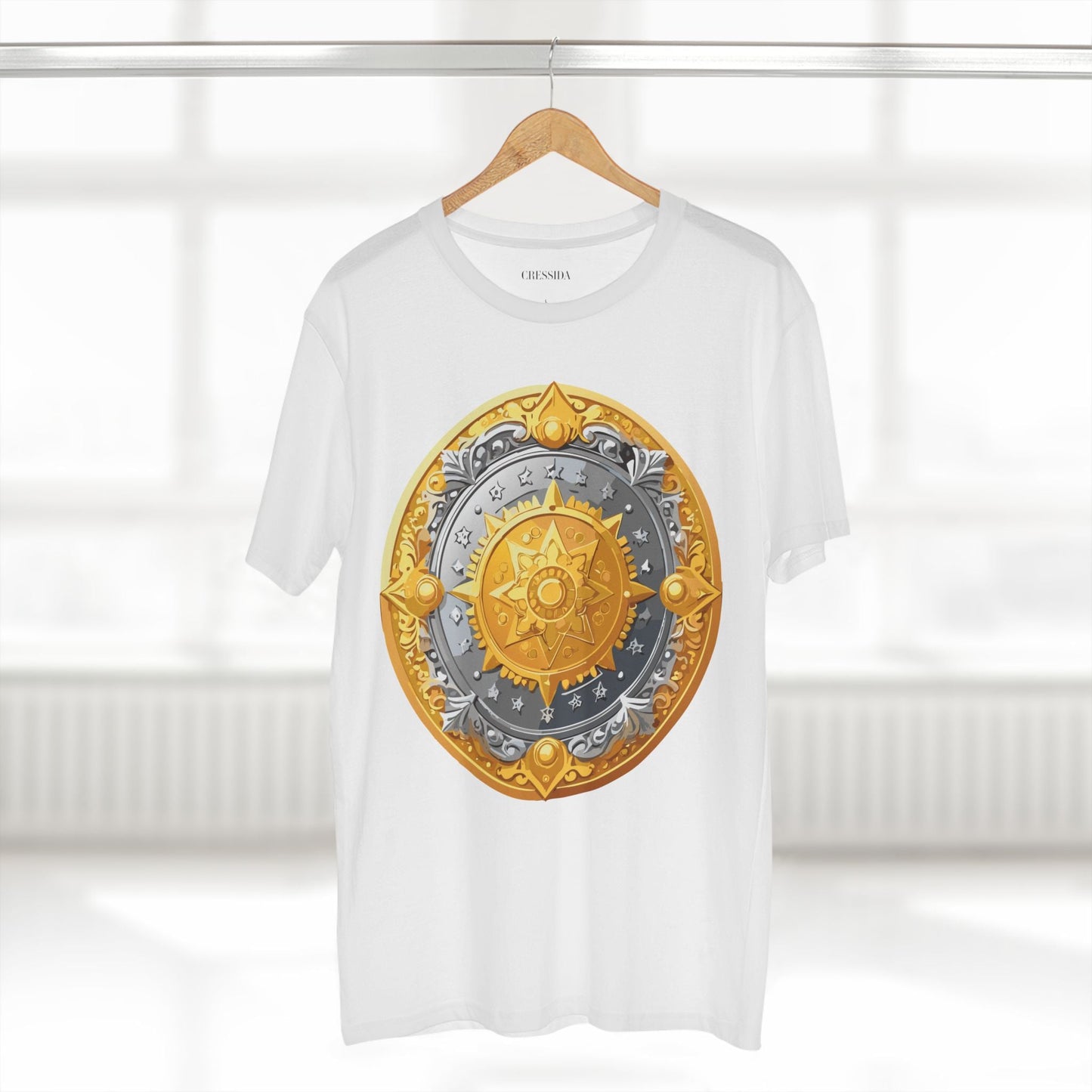 Antique Gold Coin Graphic Design T-Shirt Unisex 100 Cotton With Golden Print Artwork Tee 23