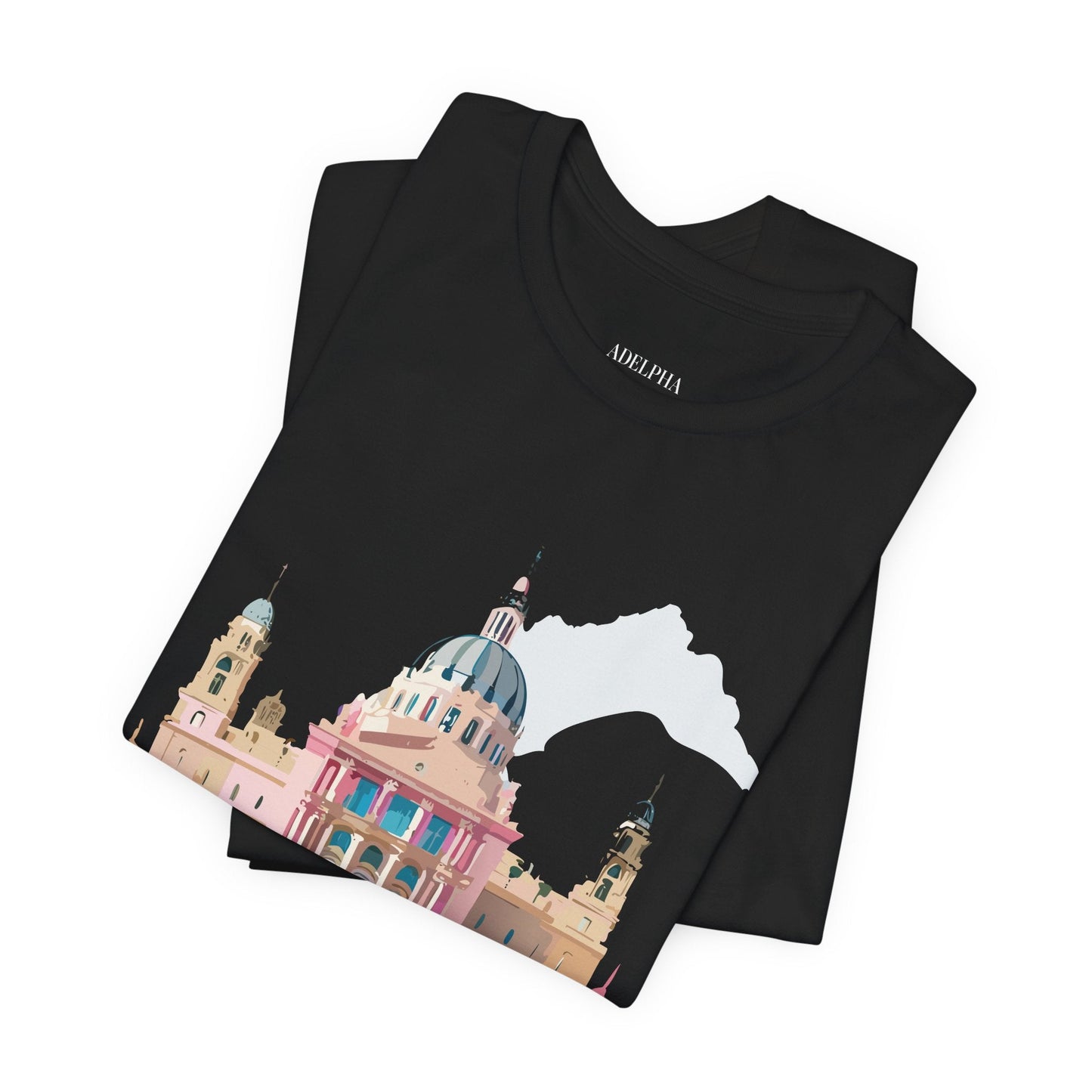 Adelpha Unisex Graphic Tee Madrid Tourist Shirt Vintage Inspired Art Design By Adelpha