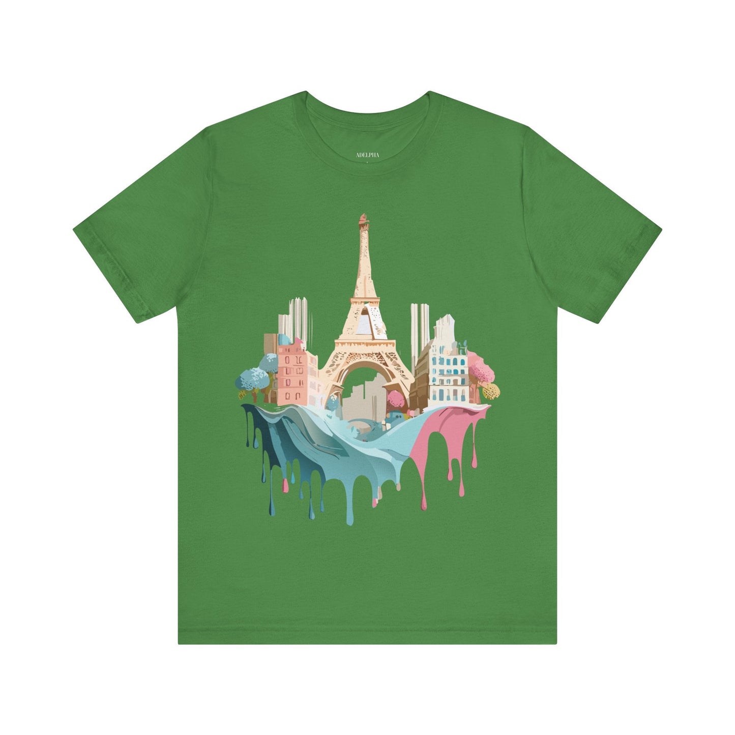 Paris Tourist Shirt Graphic Tee Unisex Jersey Short Sleeve Art Design By Adelpha Vintage Inspired