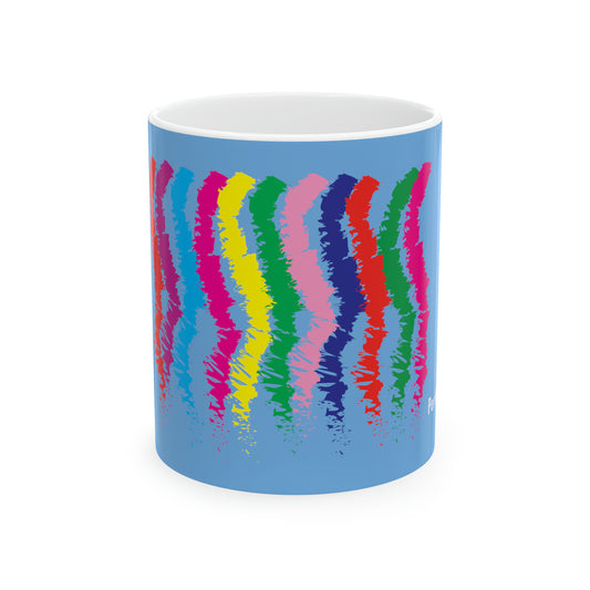 Kaffee- &amp; Teebecher mit Streifen-Print