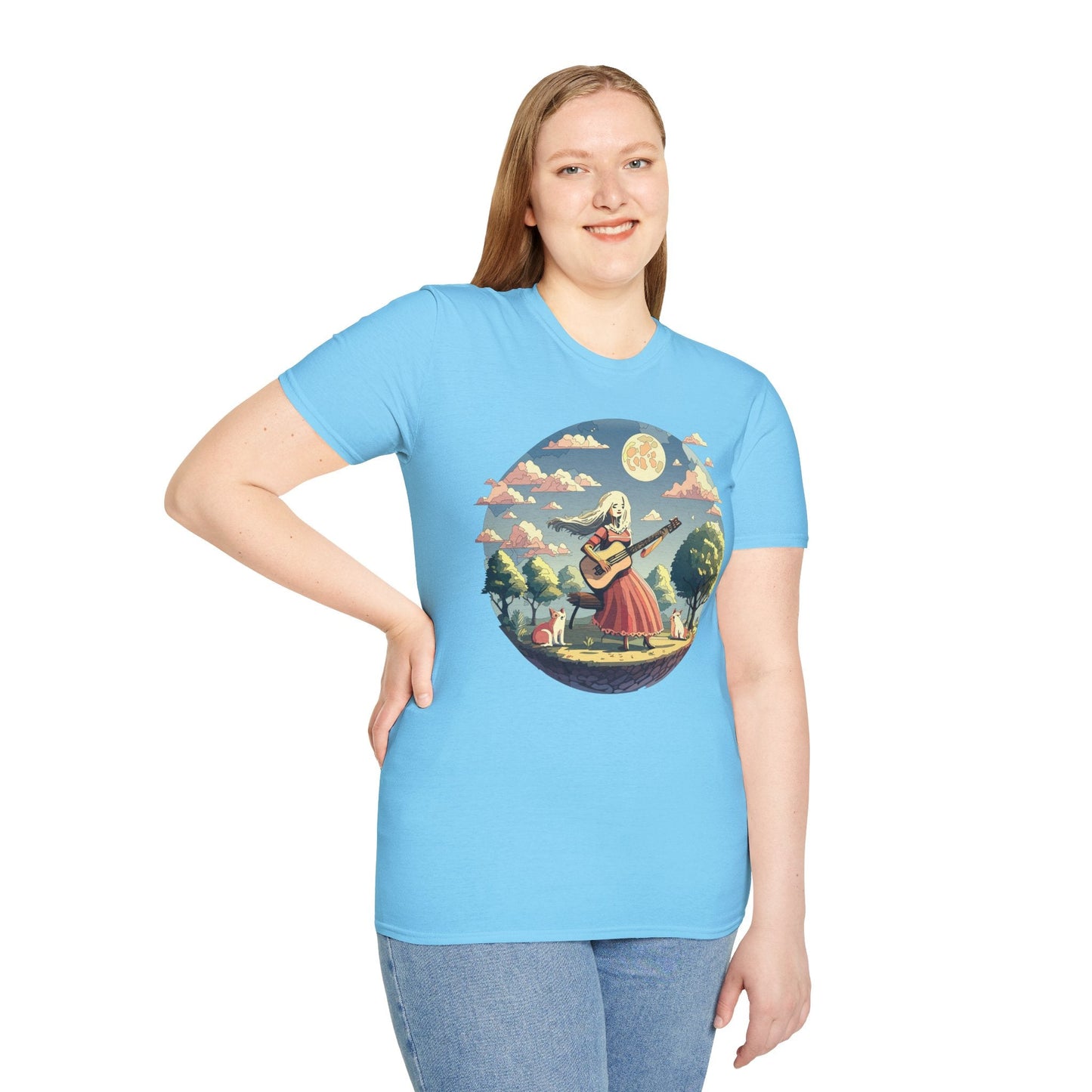 Womens Graphic T Shirts Art Design Tee Softstyle 100 Percent Cotton Unisex Gildan 64000