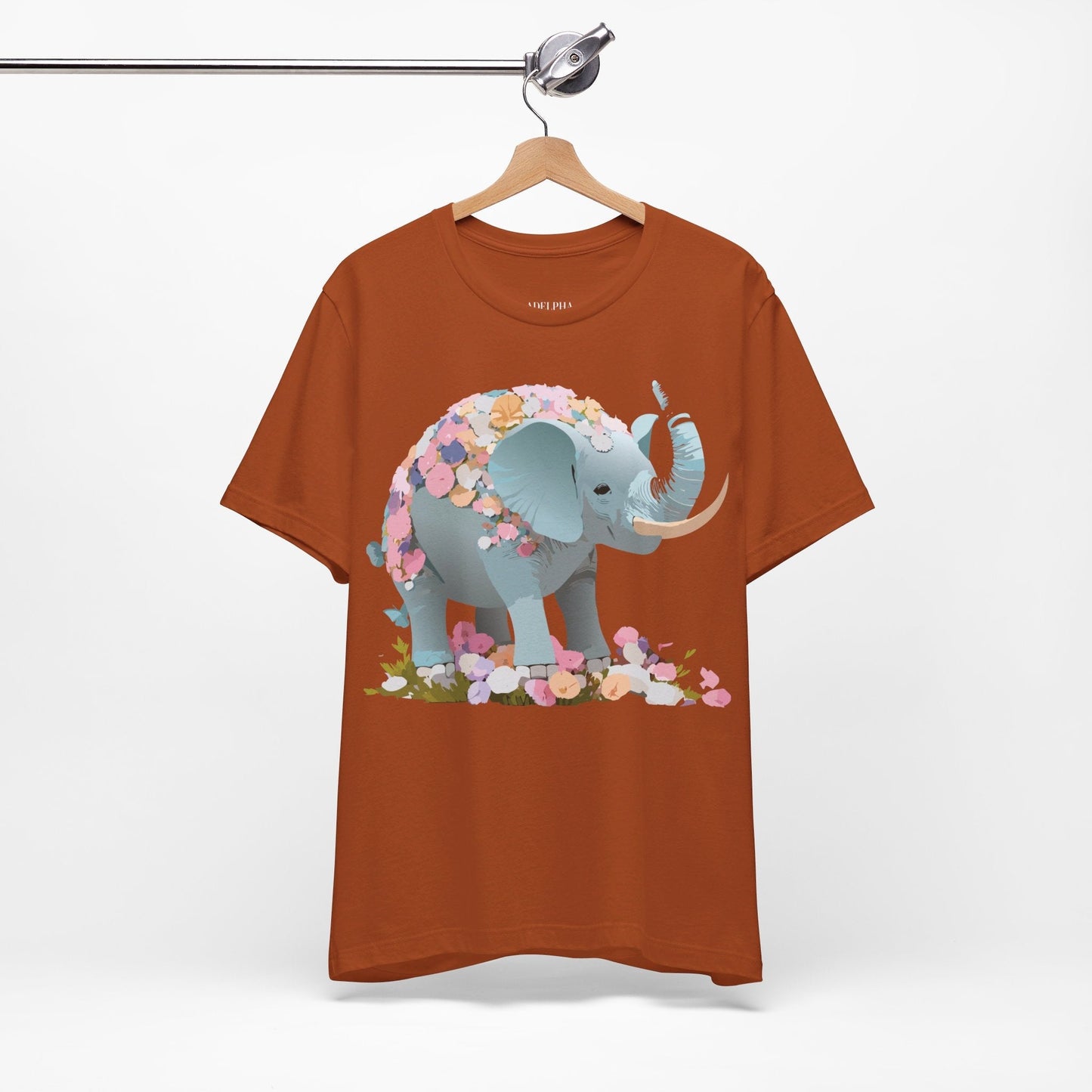 Elephant Graphic T Shirt Unisex Vintage Inspired Art Tee By Adelpha Short Sleeve