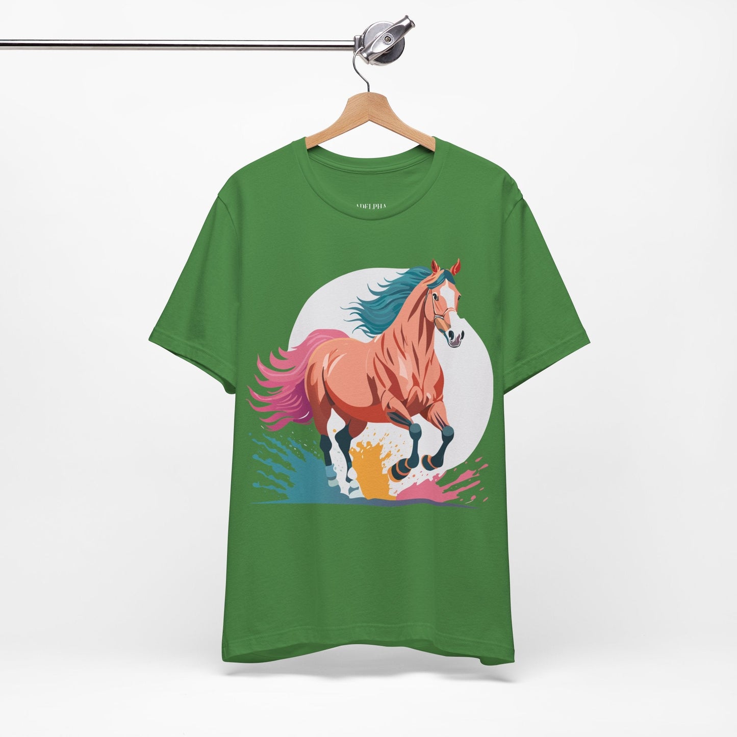 Horse Graphic T Shirt Unisex Adelpha Vintage Inspired Art Design Tee For Everyday Wear