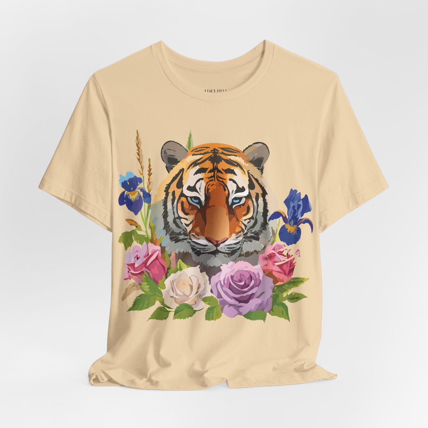 Tiger Graphic Unisex 100 Cotton Vintage Art with Animal Tee 9