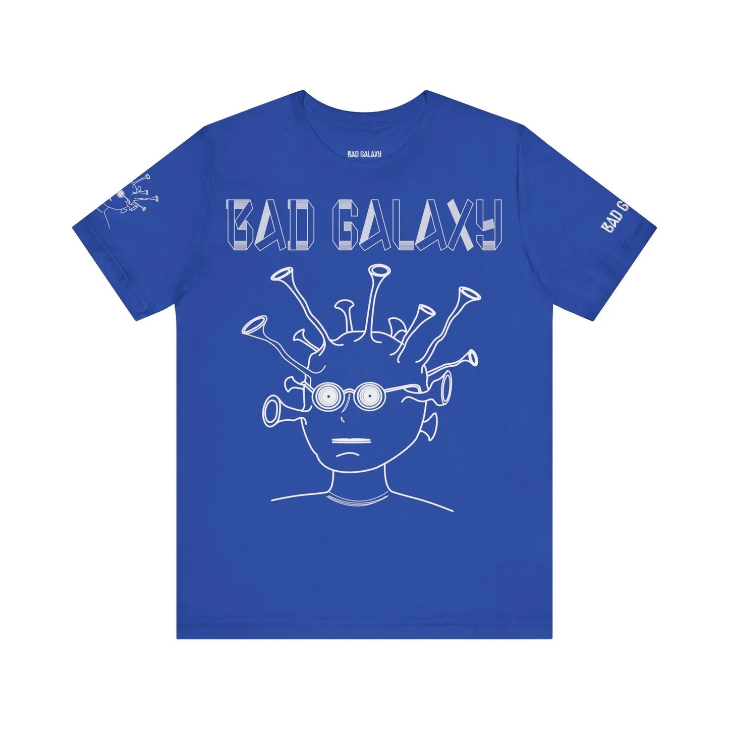 Tee Shirt With Alien From Bad Galaxy 100 Percent Cotton Eco Friendly Inks Made In USA