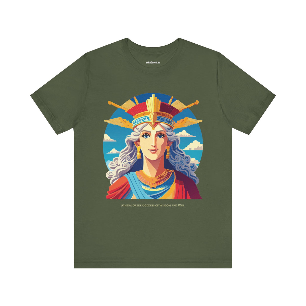 Goddess Graphic Unisex Cotton Bella+Canvas Tee with Athena