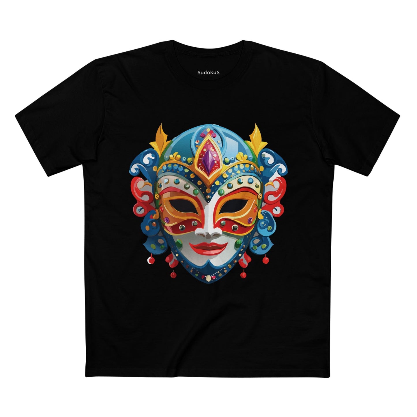 Mask Graphic Unisex 100 Cotton Staple Tee 23
