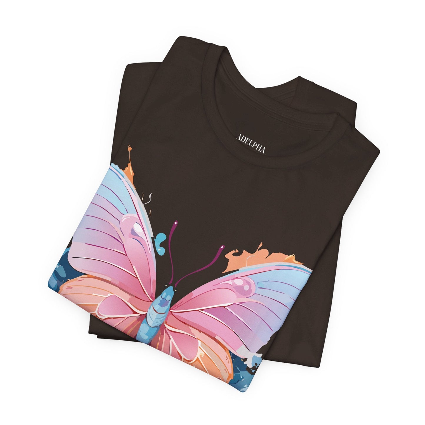 Butterfly Graphic Unisex 100 Cotton Lightweight Vintage Design Jersey Tee 88