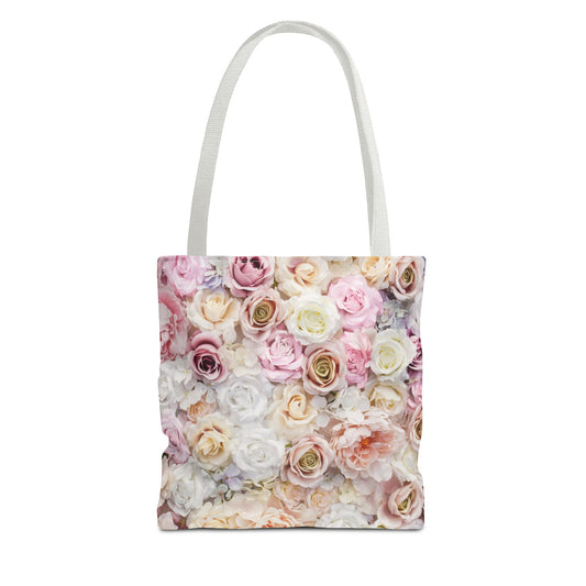 Bolsa de lona con estampados florales 