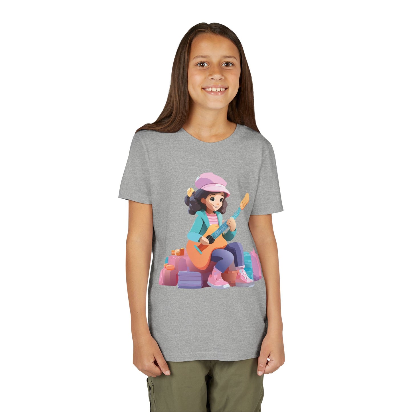 Camiseta gráfica de músico juvenil: perfecta para pequeños artistas y amantes de la música (de 9 a 14 años)