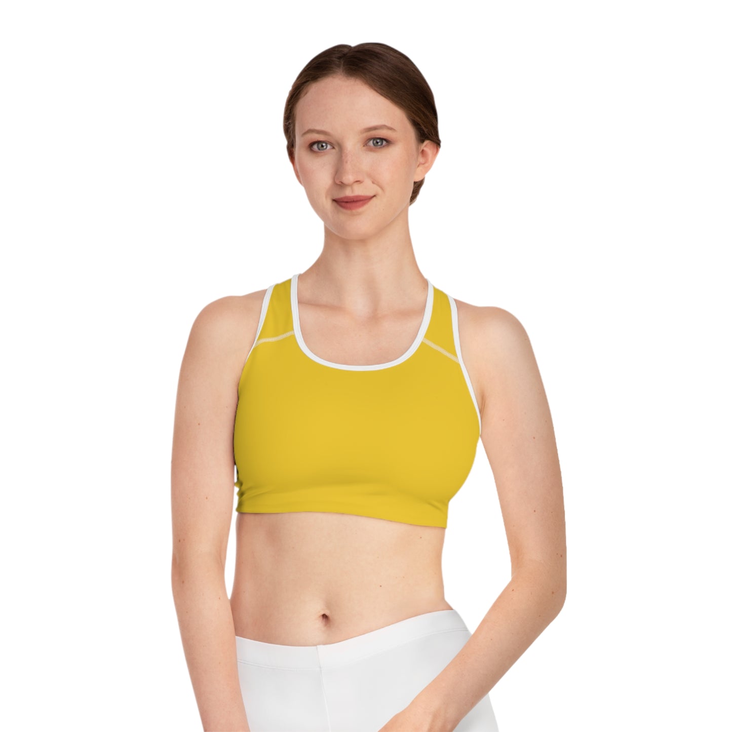 Yellow Color Sports Bra, Yellow Sports Bra 8