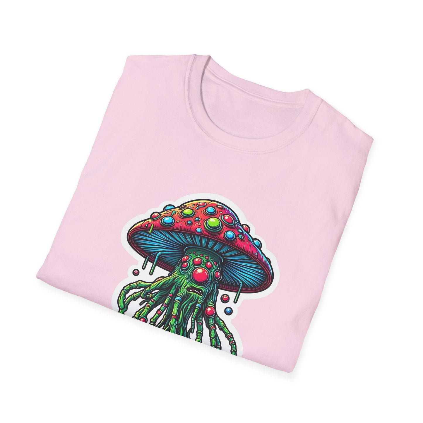 Mashroom Tee Shirt Unisex Funny Mashroom Shirt With Fungus Art Design Gildan Softstyle 64000