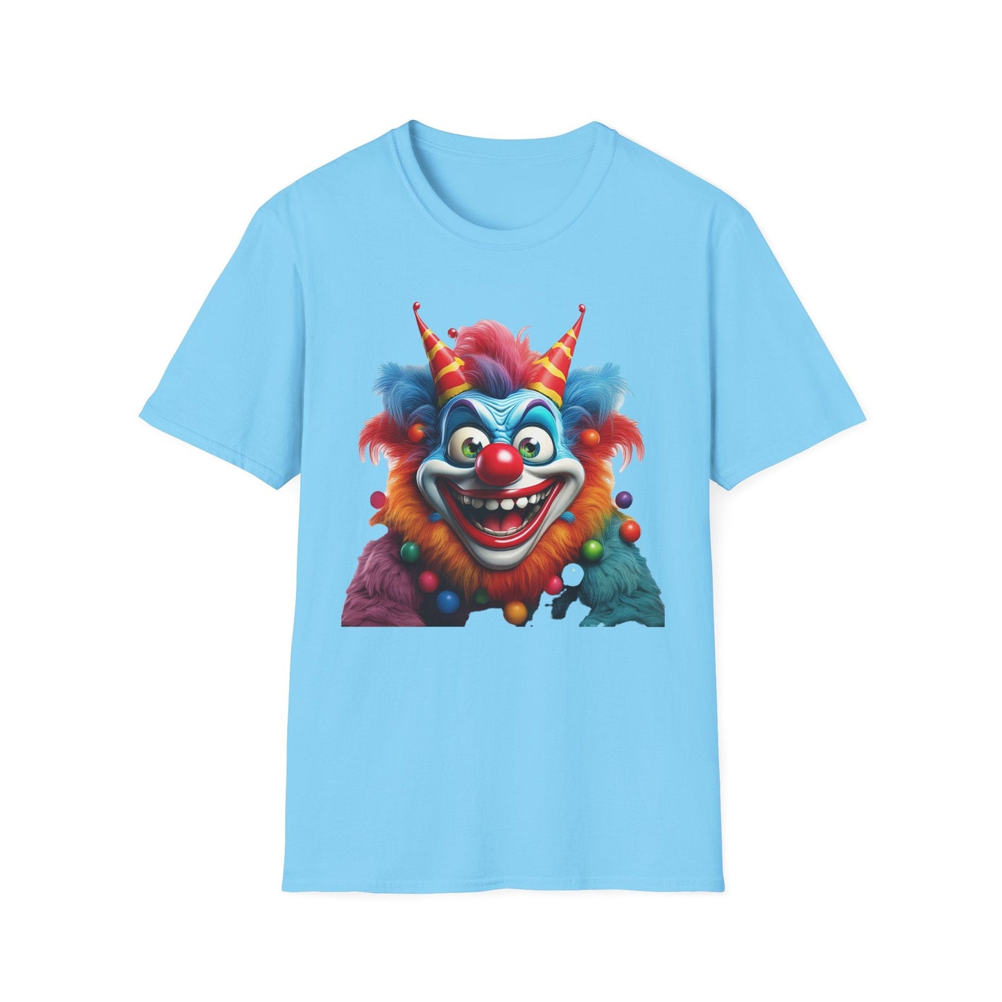 Clown Shirt For Men And Women Funny Circus Tee Scary Man Shirt Unisex Softstyle Tee