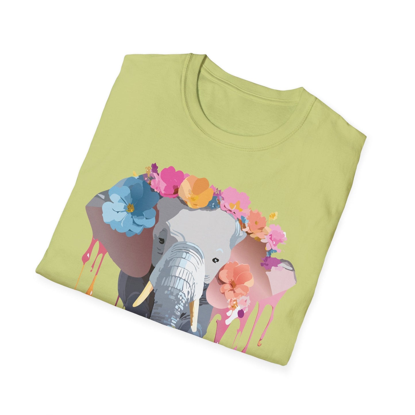 Elephant T Shirt Unisex Softstyle Gildan 64000 Elephant On T Shirt Animation Animals Tee