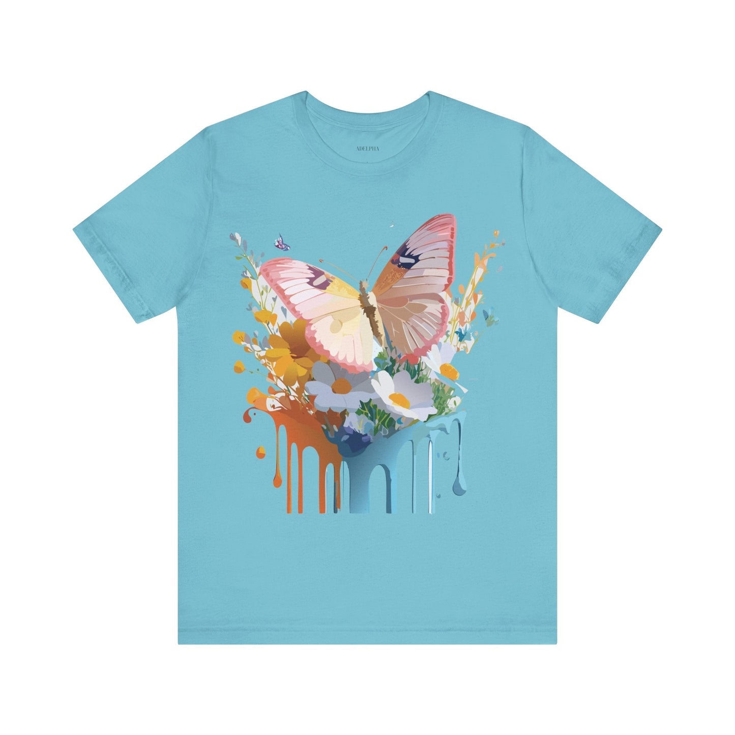 Butterfly Graphic Tee Unisex Short Sleeve Art Design By Adelpha