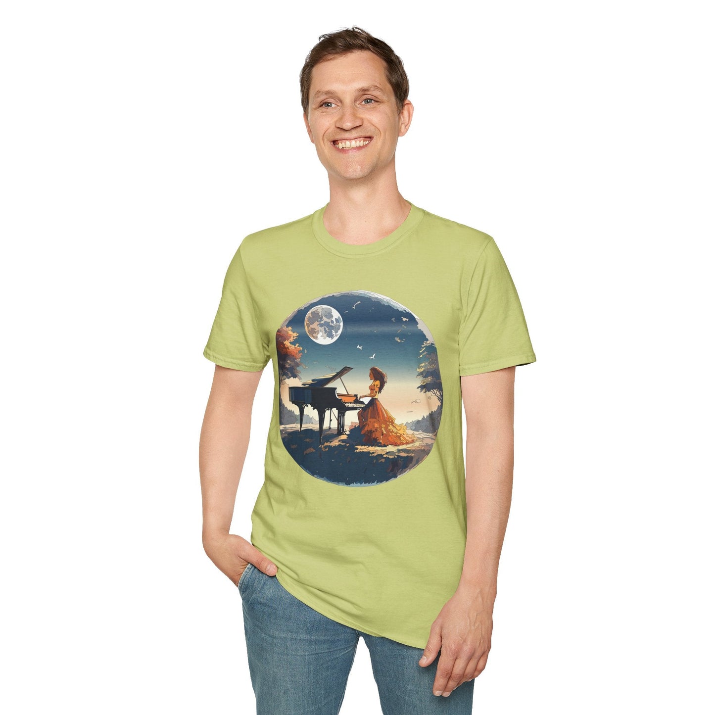Womens Graphic T Shirt Art Design Gildan Softstyle Tee 100 Percent Ring Spun Cotton Unisex